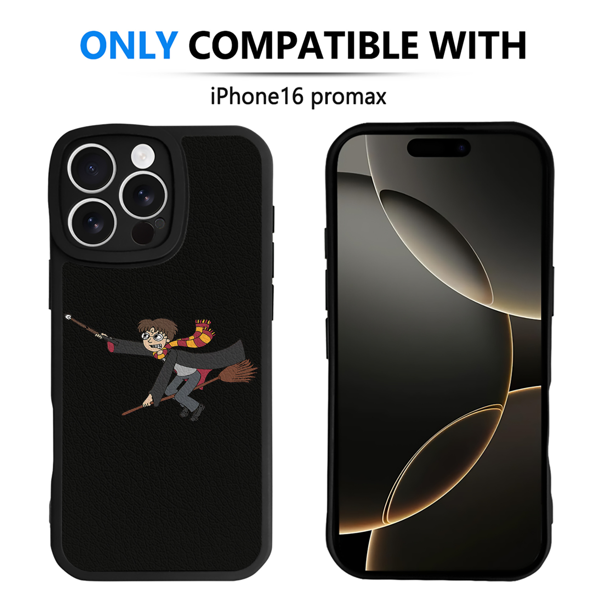 （画像用） Harry Potter ハリー・ポッターシリーズ 【iPhone 16シリーズ対応】シリコンスマホケース（レザー調） 材質：シリコン